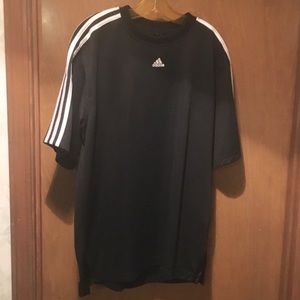 ADIDAS BLACK LOGO MEN’S SS PULLOVER SIZE XL NWOT